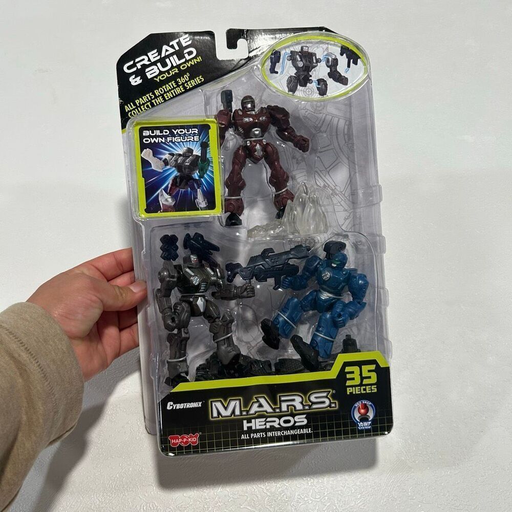 Cybertronix M.A.R.S. Heroes Create & Build Action Figures 35-Piece Set NEW